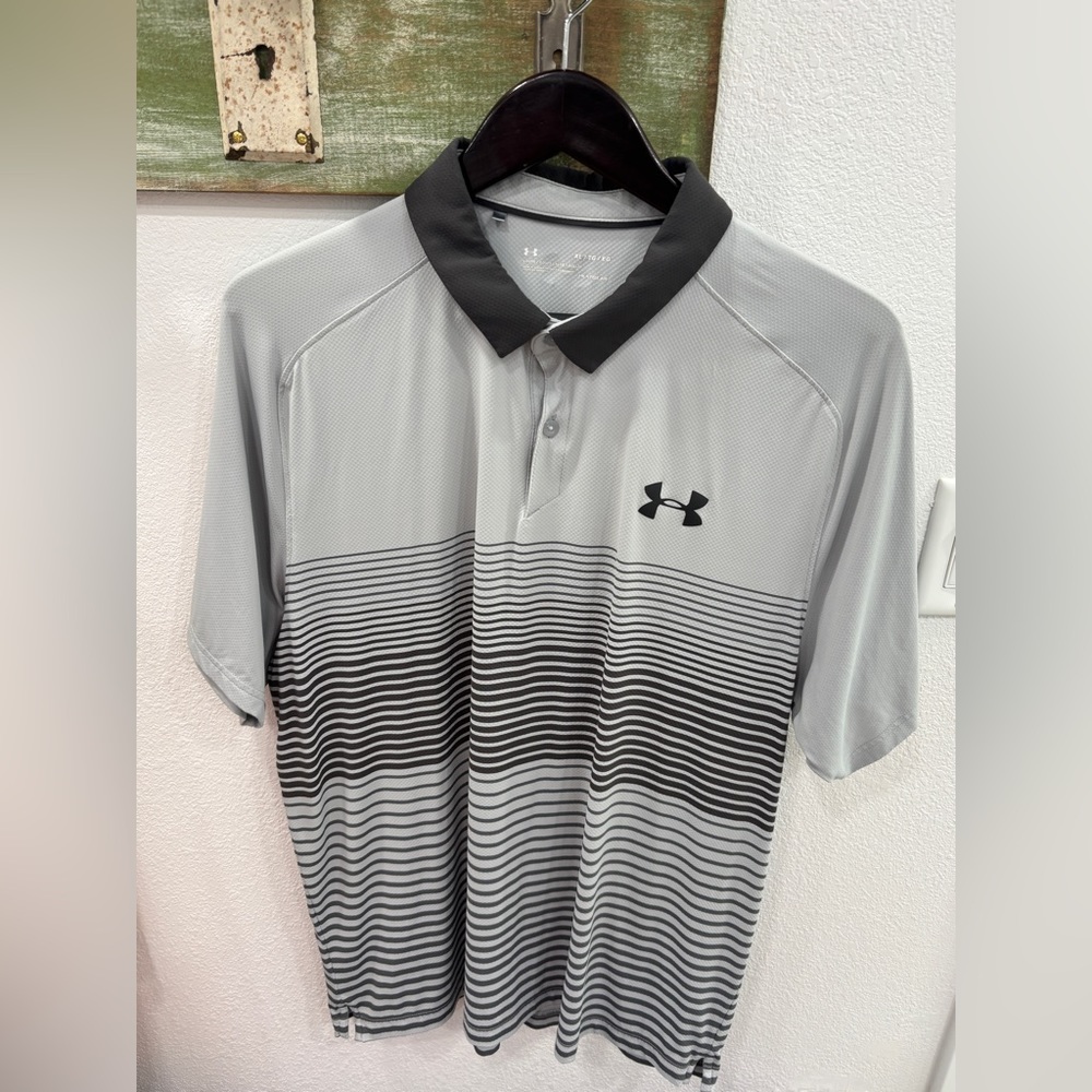Under Armour Men's Gray Polo Shirt